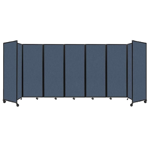 Room Divider 360 Folding Portable Partition 19'6" x 7'6" Ocean Fabric